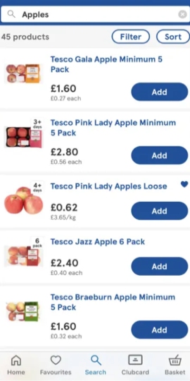 Tesco Grocery & Clubcard