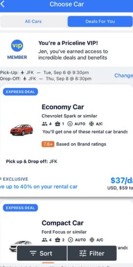 Priceline: Hotel, Flight & Car